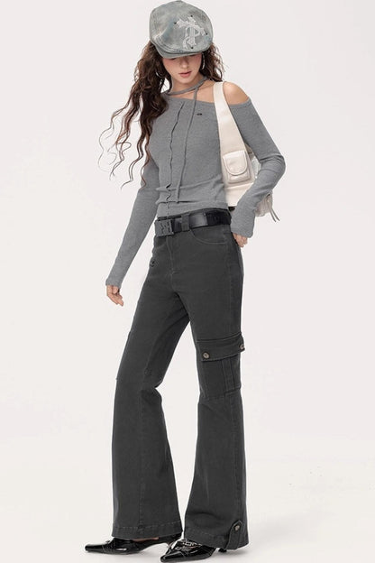 Retro Bootcut Cargo Pants