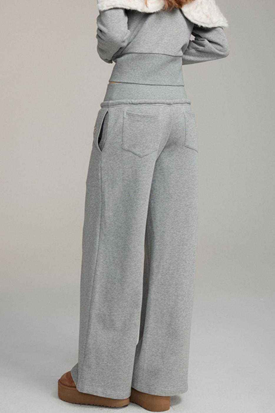 Sporty Casual Wide-Leg Sweatpants