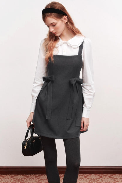 Bow Webbing Design Slip Dress