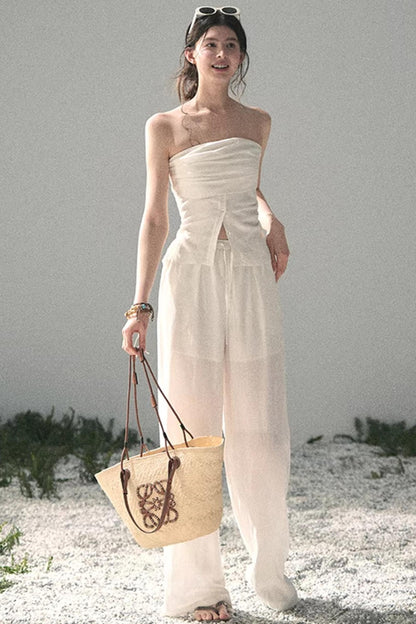 Minimalist Summer Off-Shoulder Top Set-Up