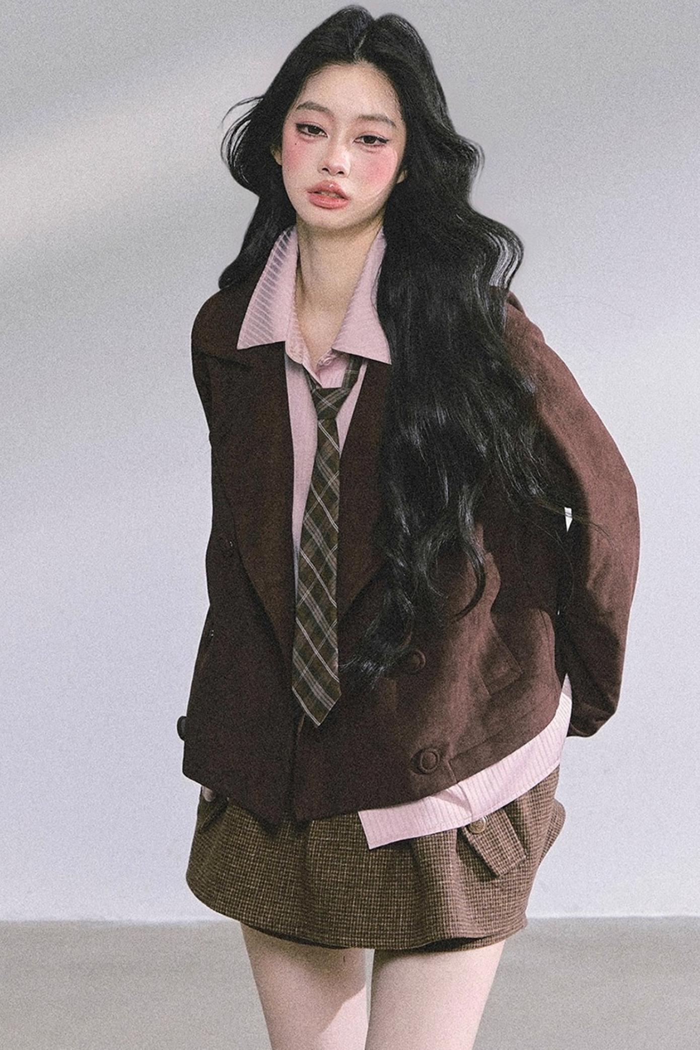 Autumn Collegiate Trench Coat