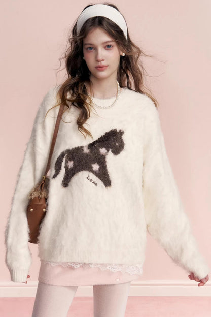 Floral Wool Jacquard Sweater