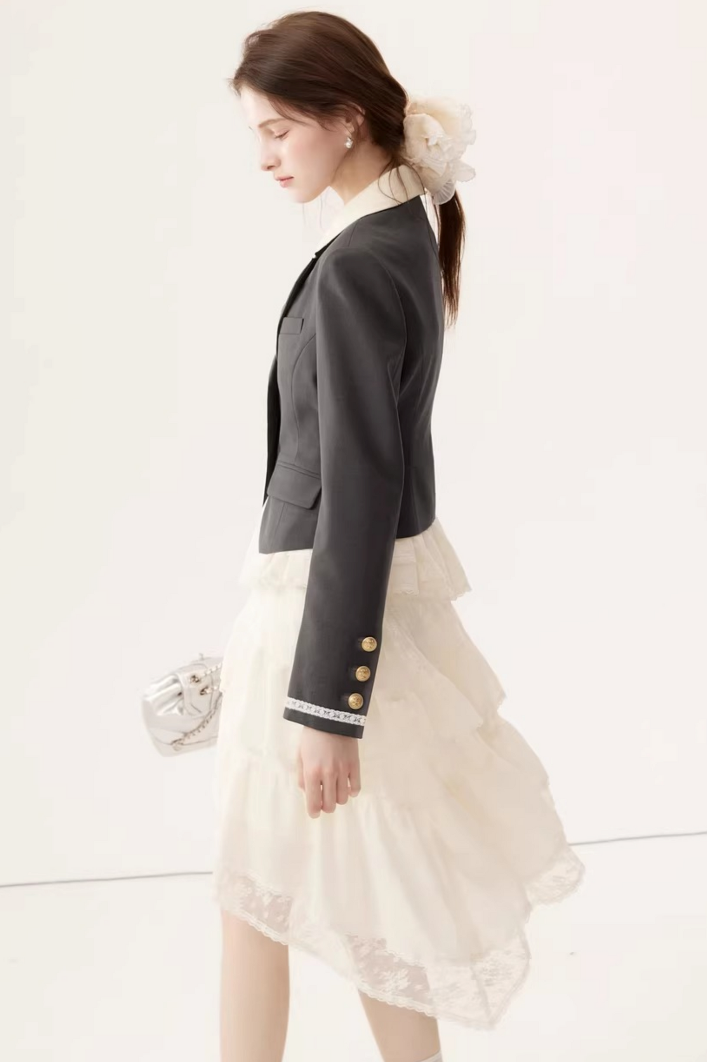 Color-Block Linen Skirt Set-Up