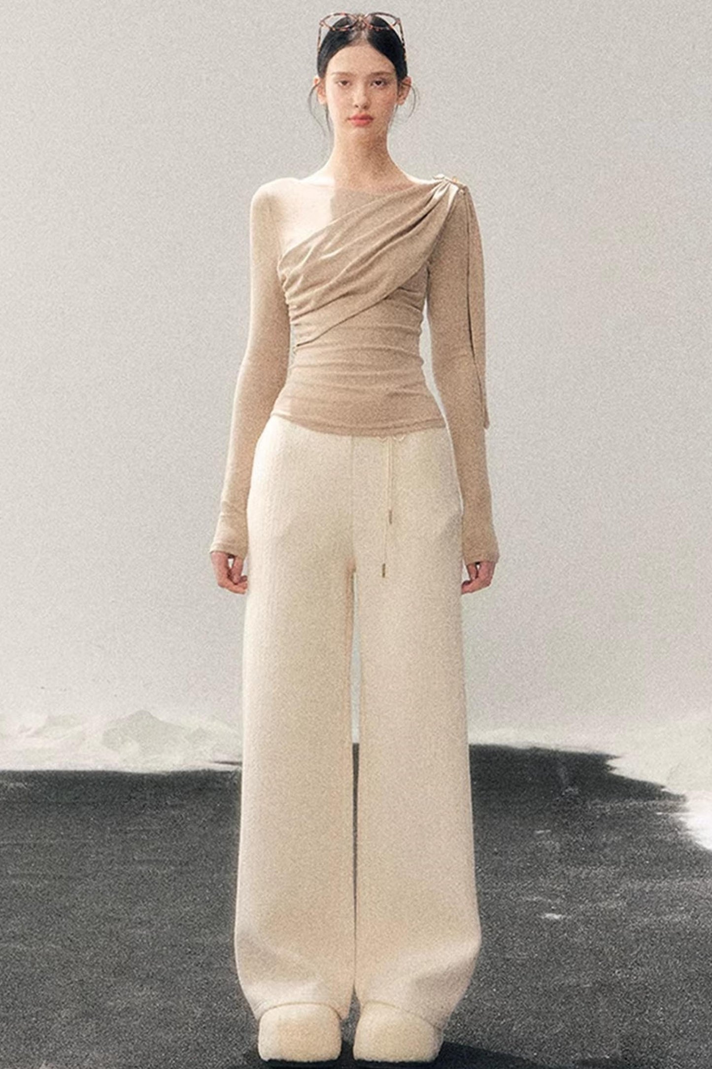 French Ribbon Design Blouse