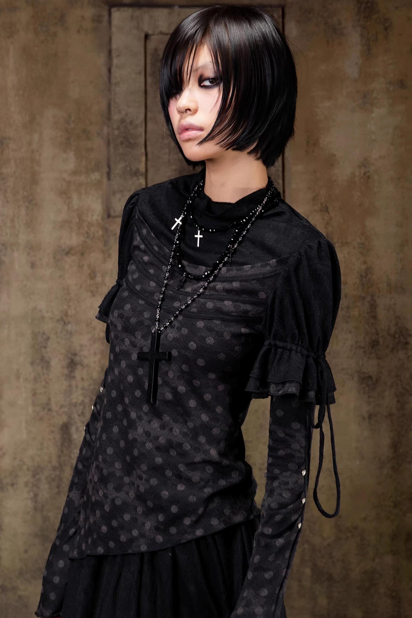 Gestricktes Oberteil im Palast-Stil