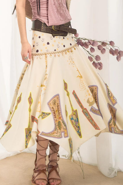 Tannite Shell Tassel Skirt