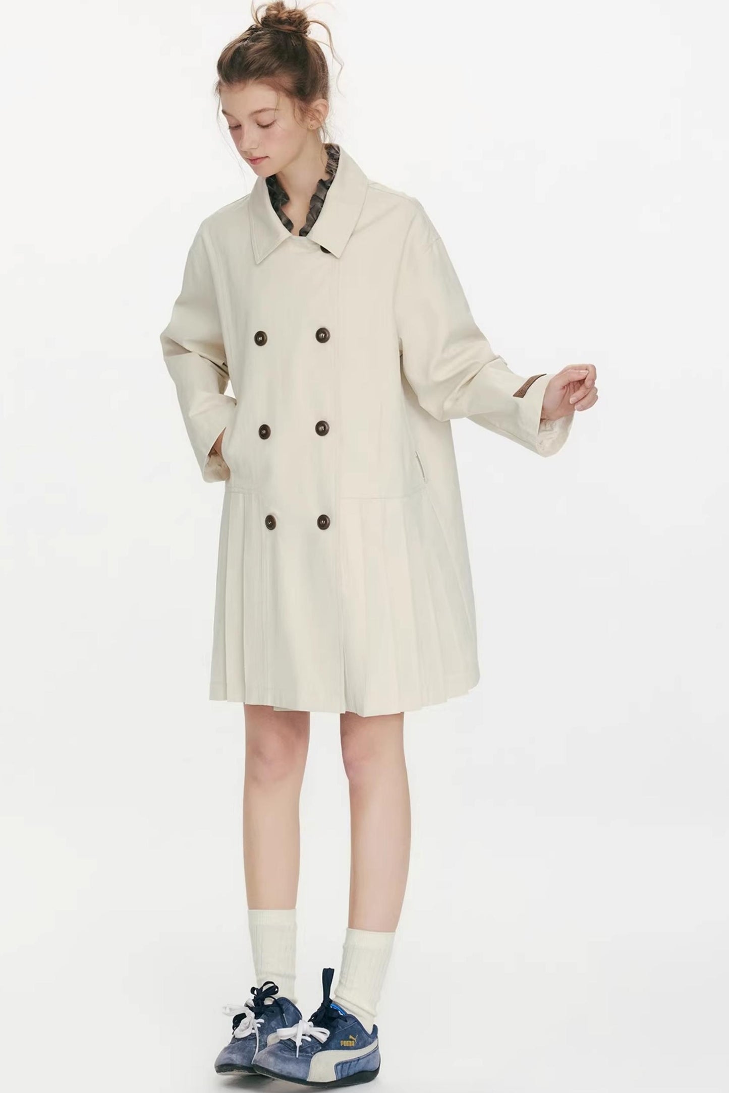 Moonlight Concerto Pleated Coat