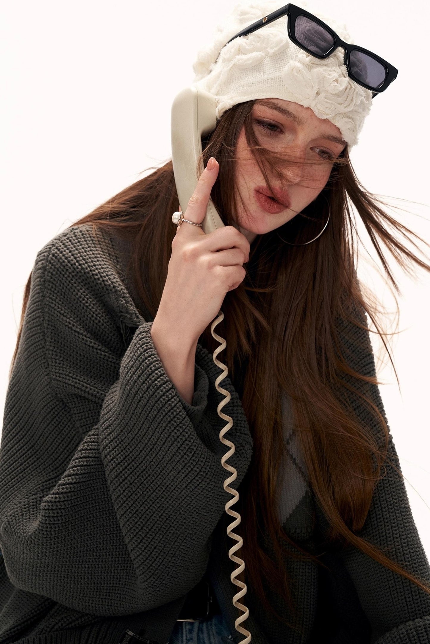 Patchwork Tassel Knit Sweater Jacket