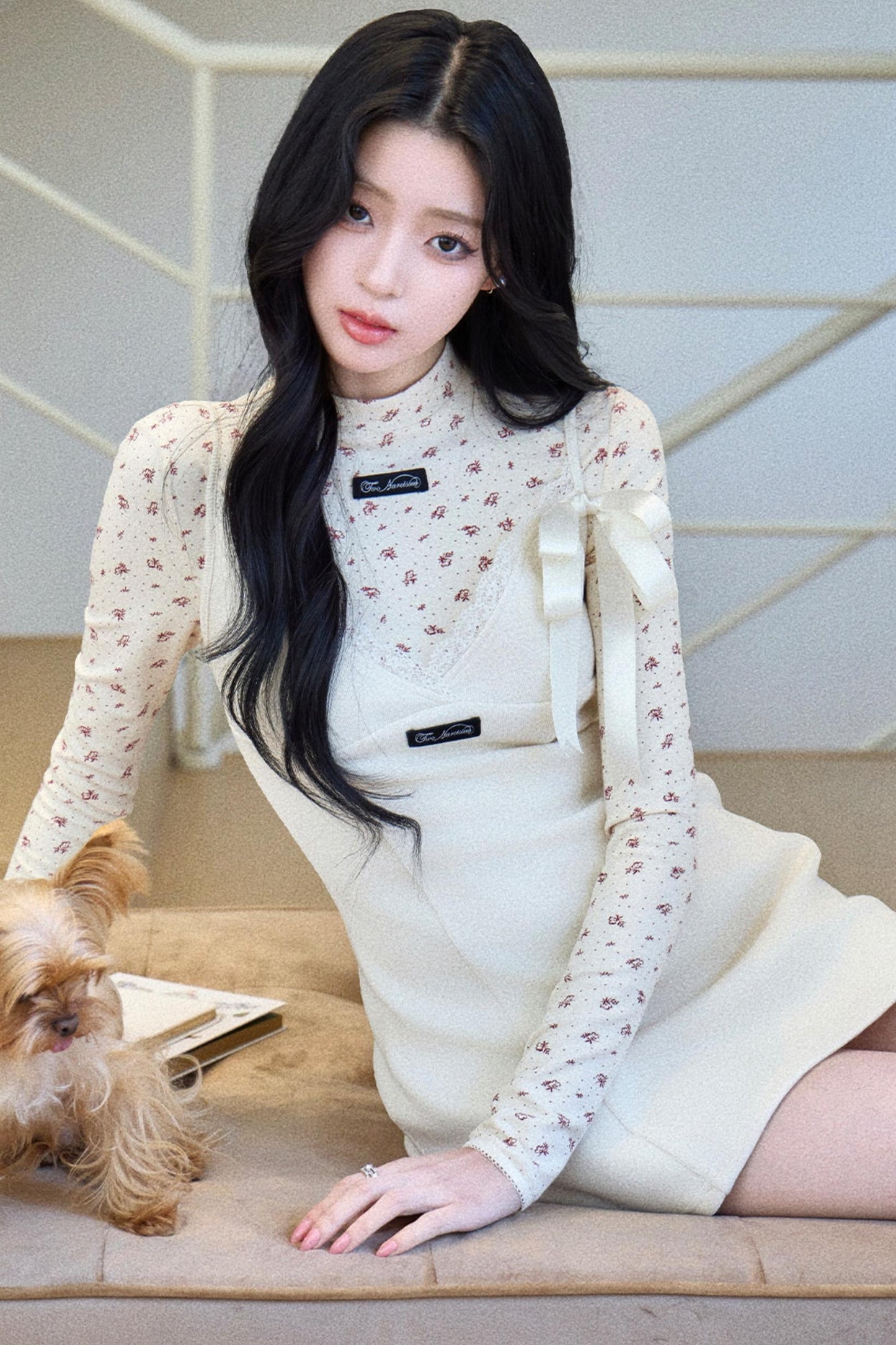 Lace Patchwork V-Neck Dress