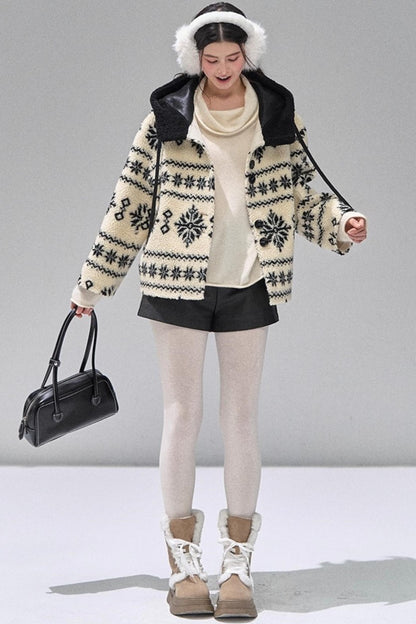 Thickened Hooded Fleece Jacket