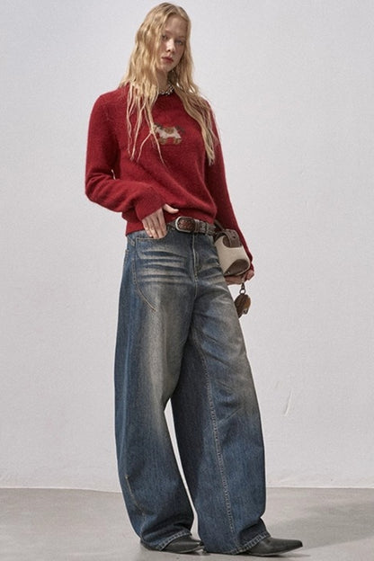 Seamless Whiskered Vintage Jeans