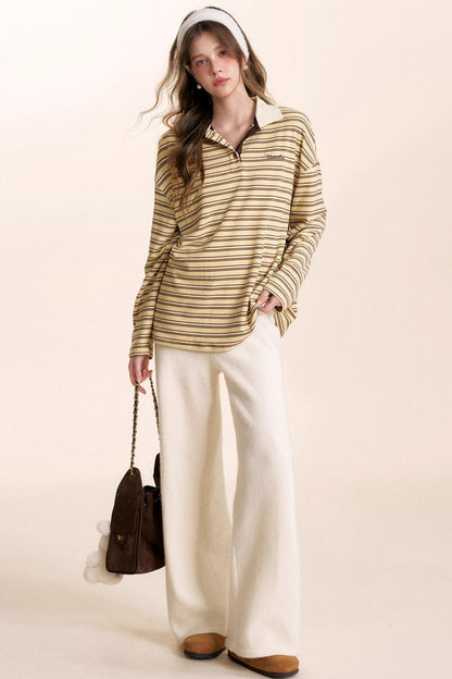 Retro Color-Blocked Polo T-Shirt