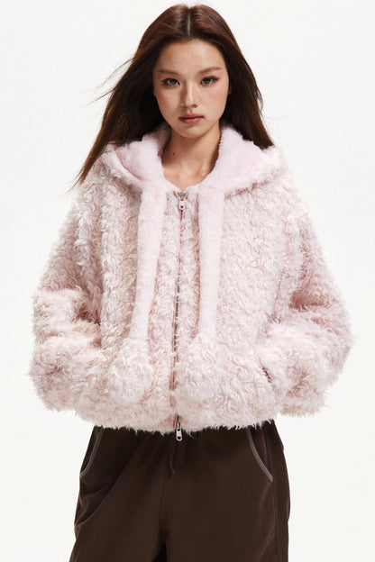 Cute Dog Ears Wool Coat