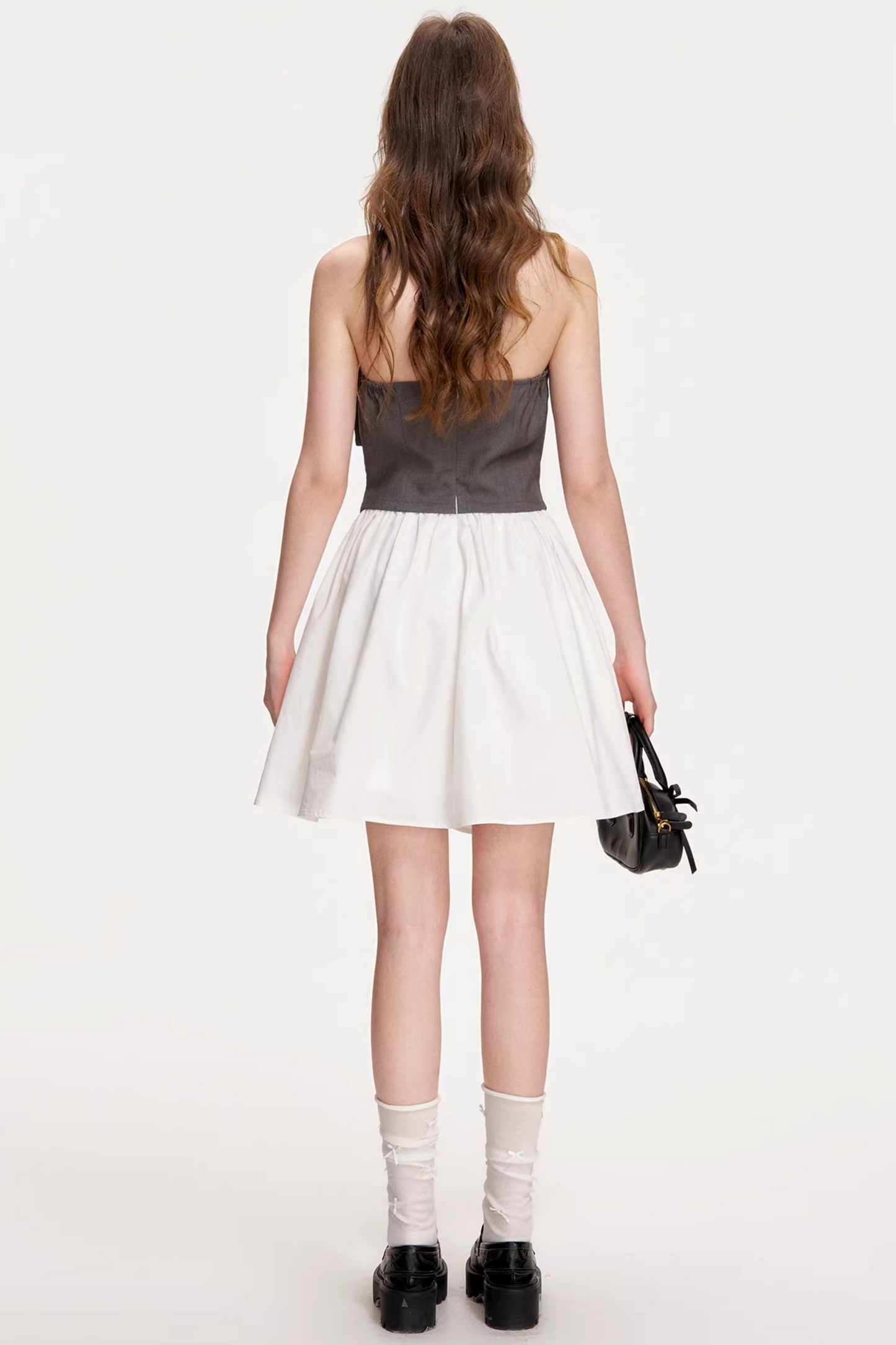 Tencel Wool Strapless Dress