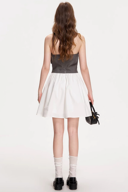 Tencel Wool Strapless Dress