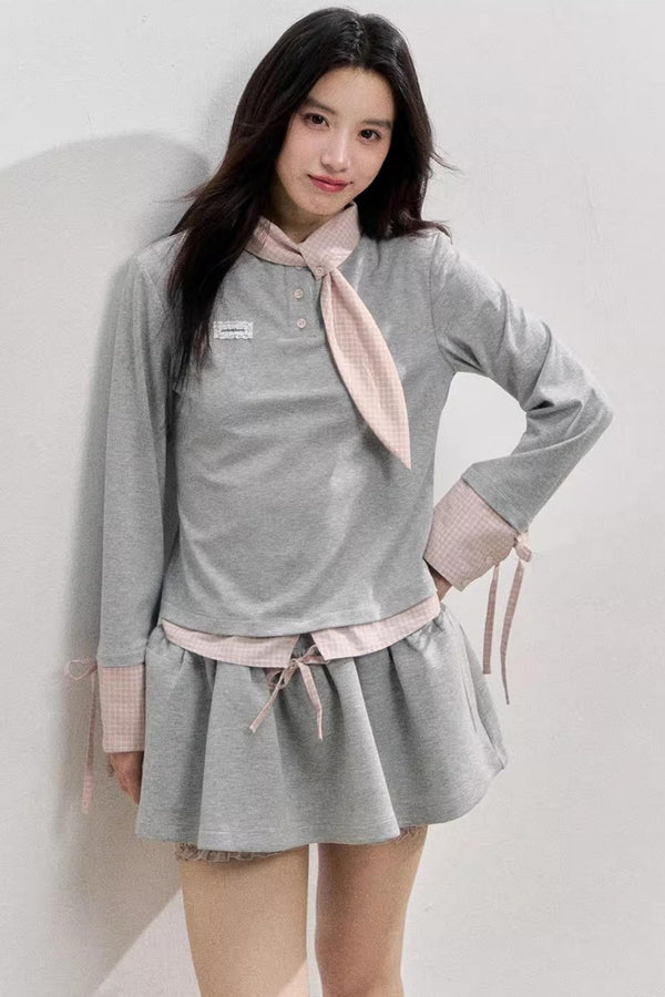 Comfort Sweatshirt Skirt Set