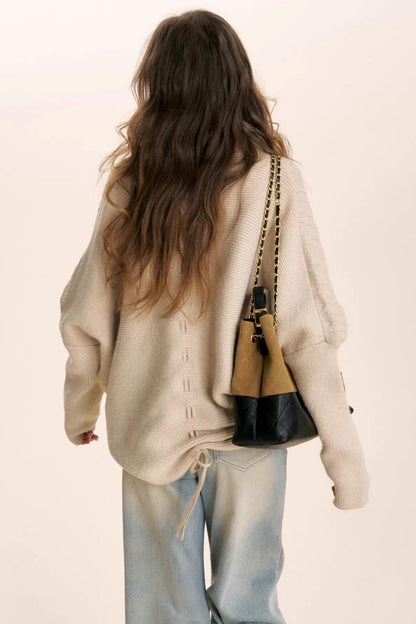 Romantic French Fur Collar Cardigan