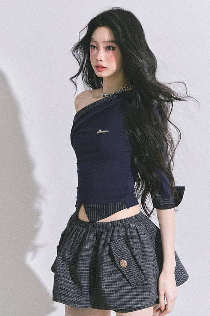 Gray Tone Striped T-Shirt