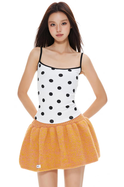 Polka Suspender Vest