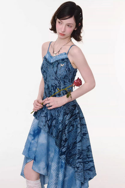 Night Mist Plaid Dress