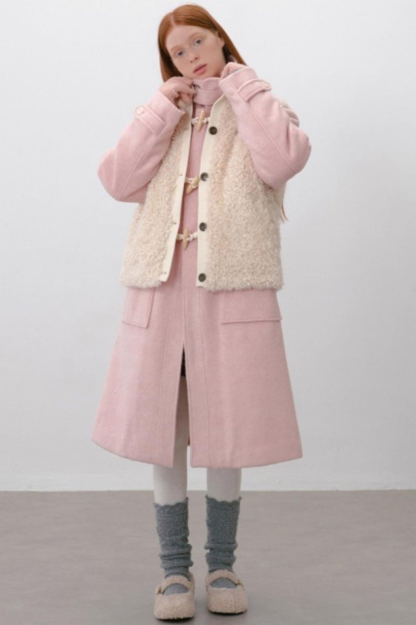 Strawberry Mousse Duffle Coat