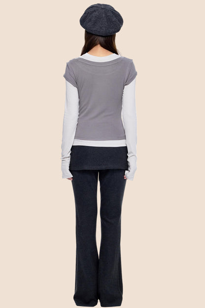 Elegant Layered Vintage Top