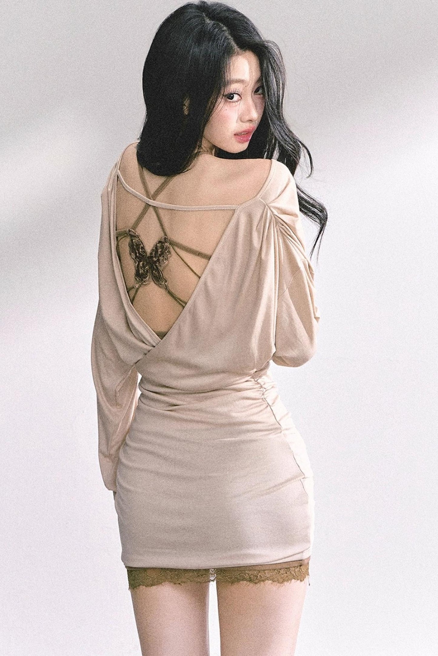 French Lace Dress Set