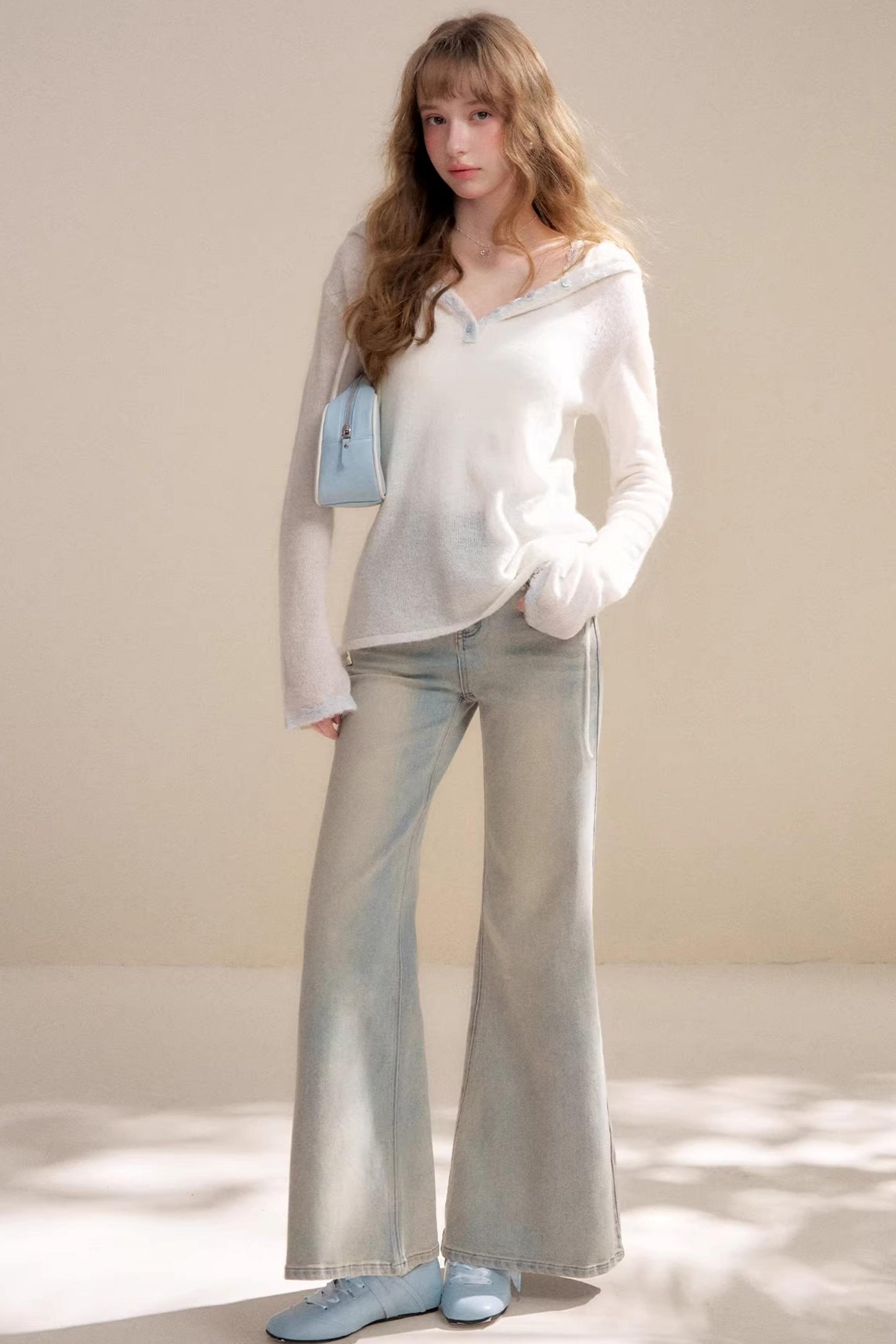 Misty Morning Alpaca Hooded Sweater