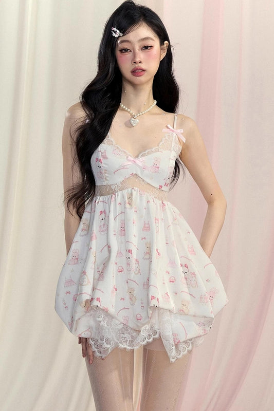Floral Halter Dress Set