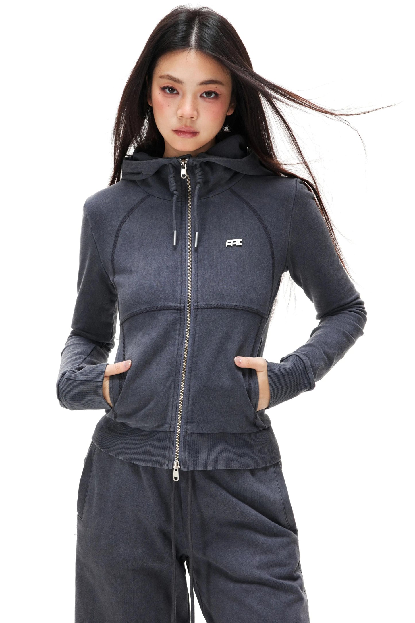 Double-Ended Zipper Jacket & Sweatpants Set-Up