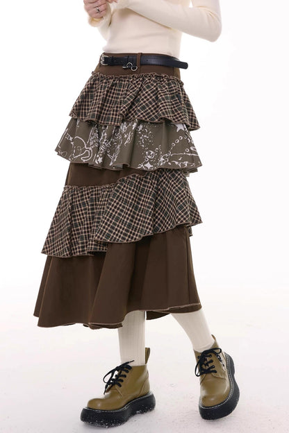 Autumn Winter High-Waisted Slimming Skirt