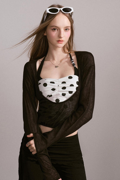 Waist Detail Two-Piece Style Camisole Set-Up