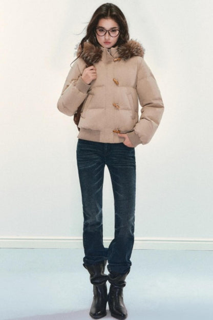 Retro Cotton Fur Collar Jacket