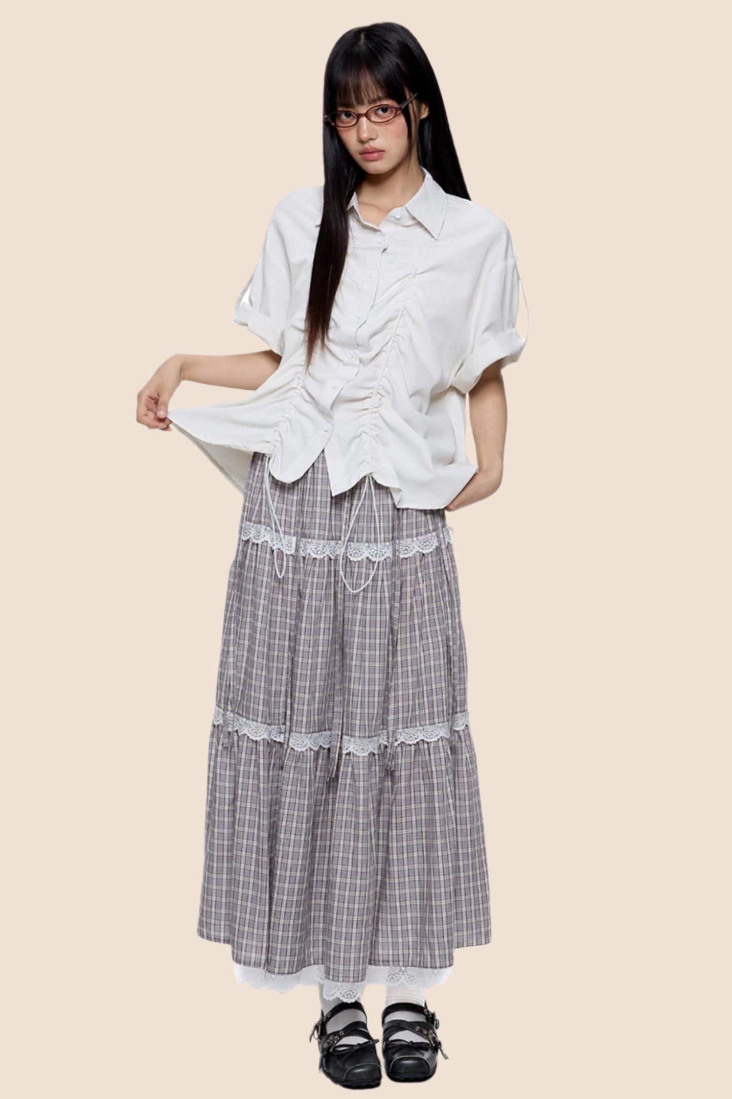 Retro Transformable Midi Skirt