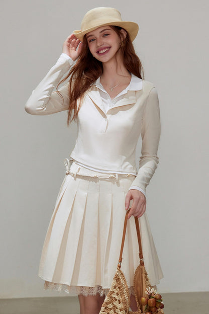 Autumn Beige Skirt