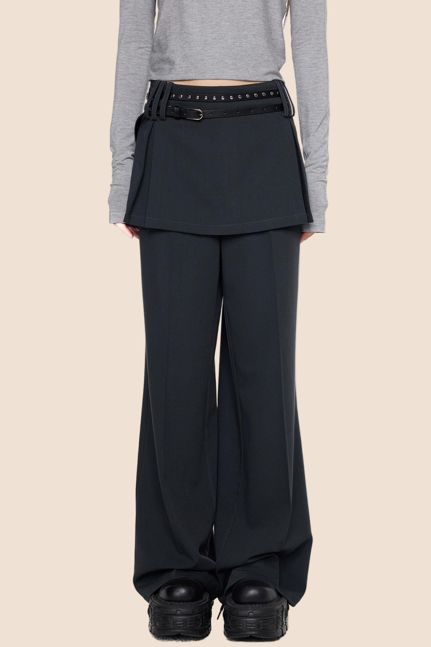 Straight High Waist Pants