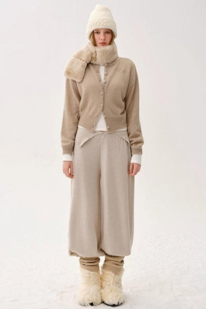 Alpaca Wool Embroidered Cardigan