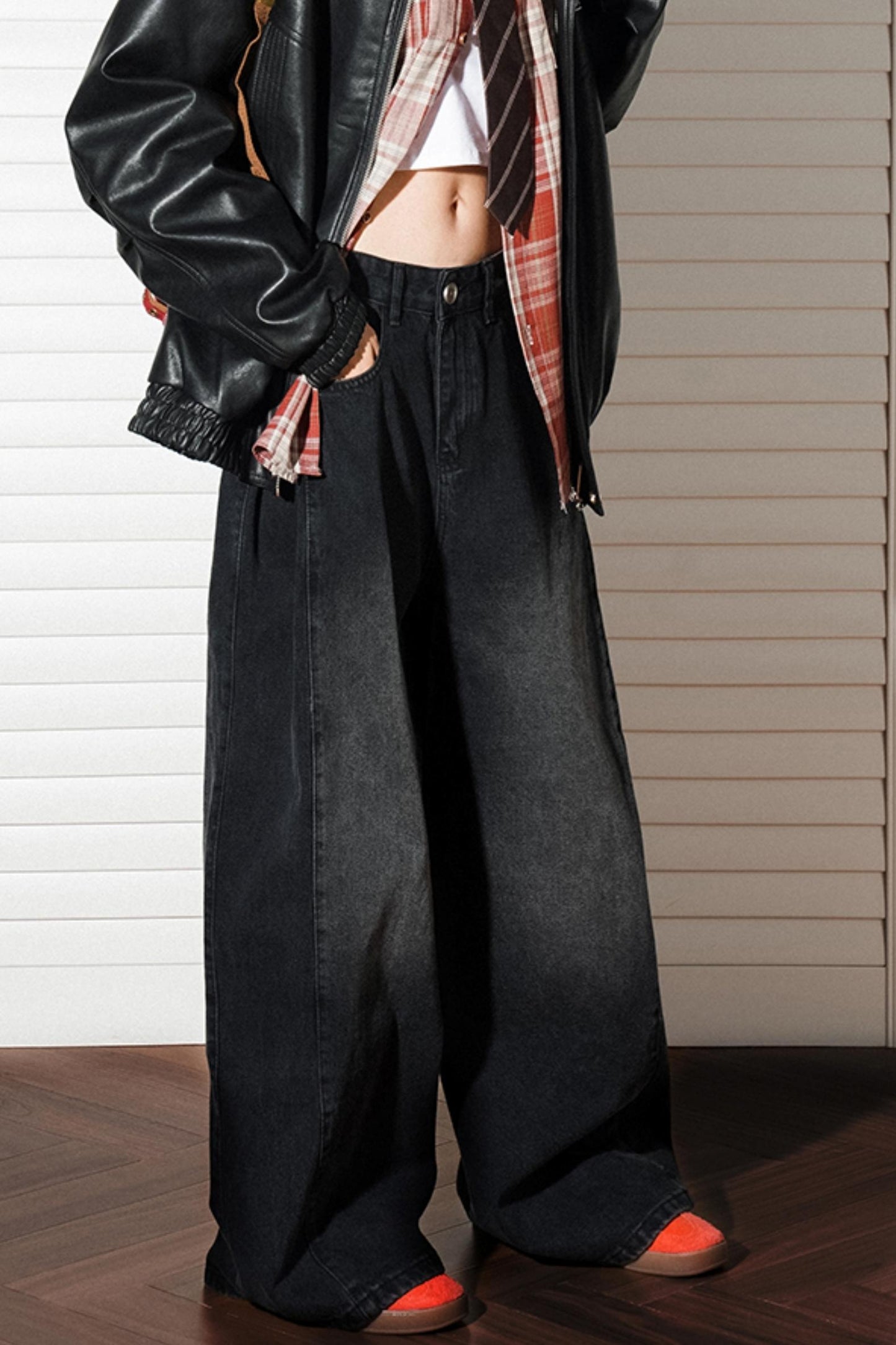 Straight Casual Split Jeans Pants
