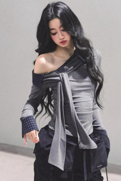 Knit Off-Shoulder Top