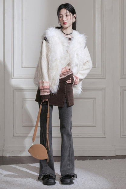 Cedar Milk Eco-Friendly Fur Vest