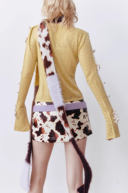 Wool Flower Cardigan