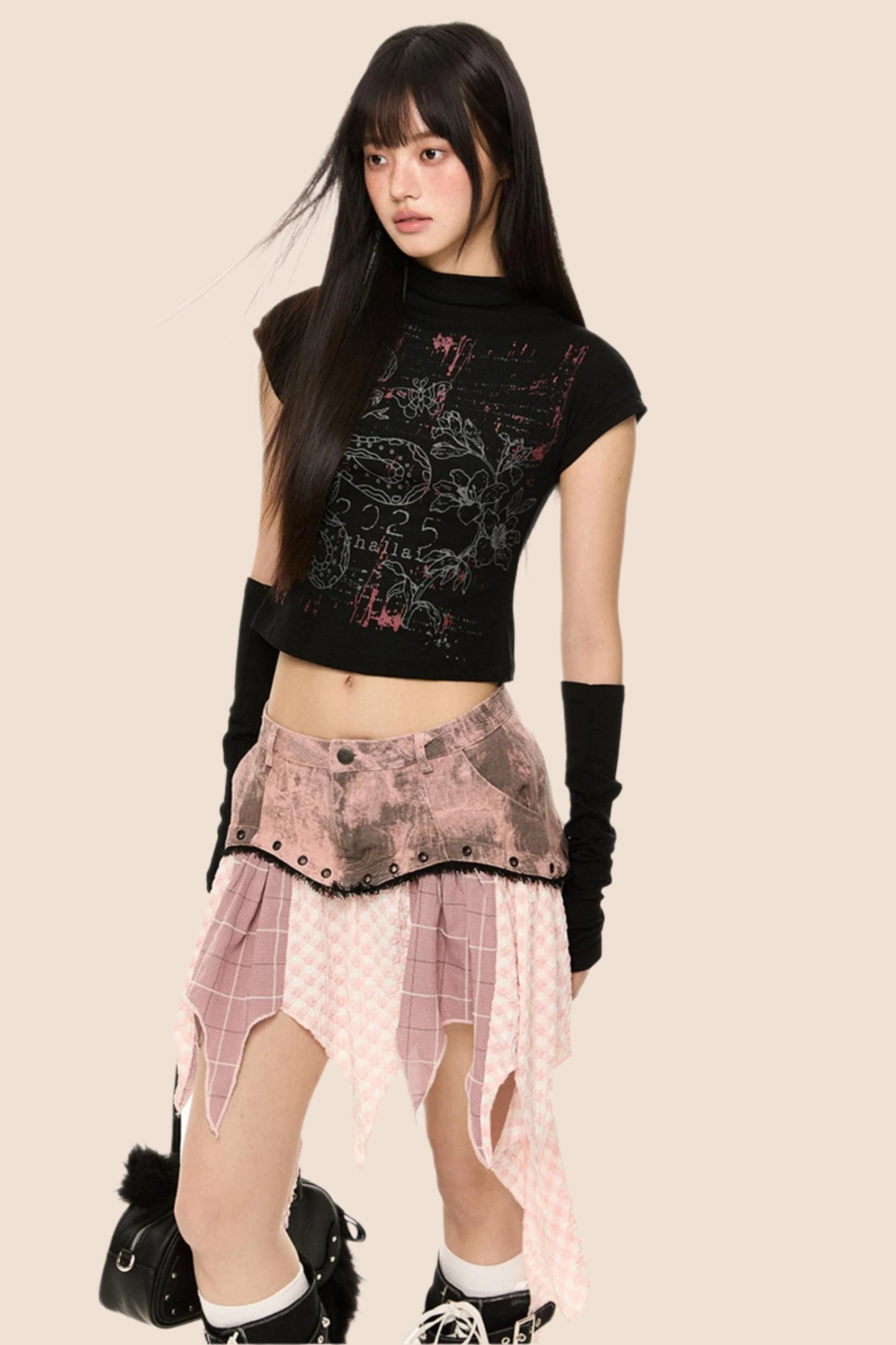 Slim Fit Short Sleeve Crop Tee