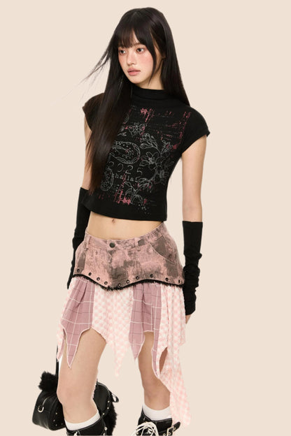 Slim Fit Short Sleeve Crop Tee