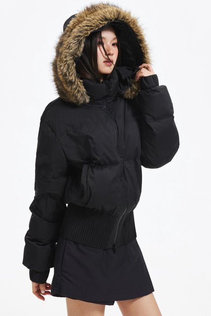 Hooded Fur Collar Down Jacket