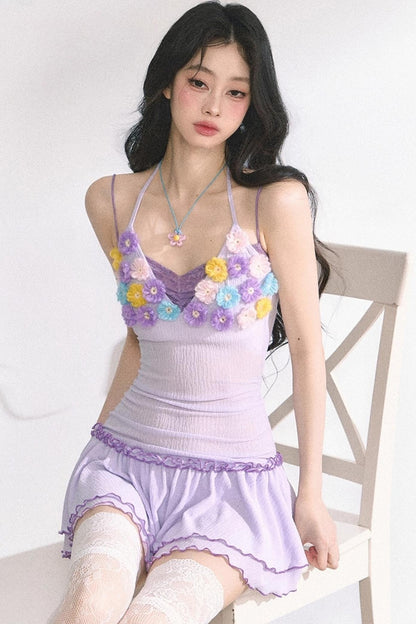 Floral One-Shoulder Summer Dress