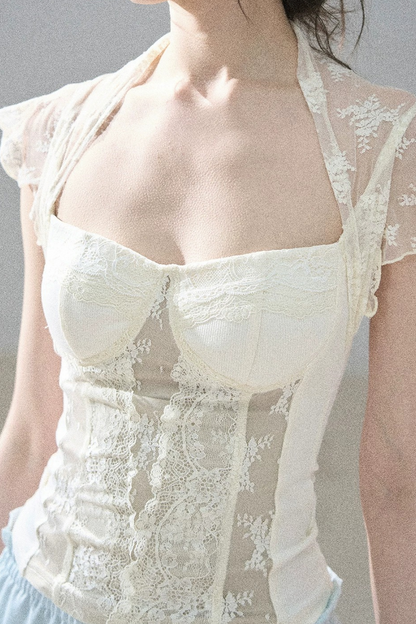Lace Moonlit Rose Top