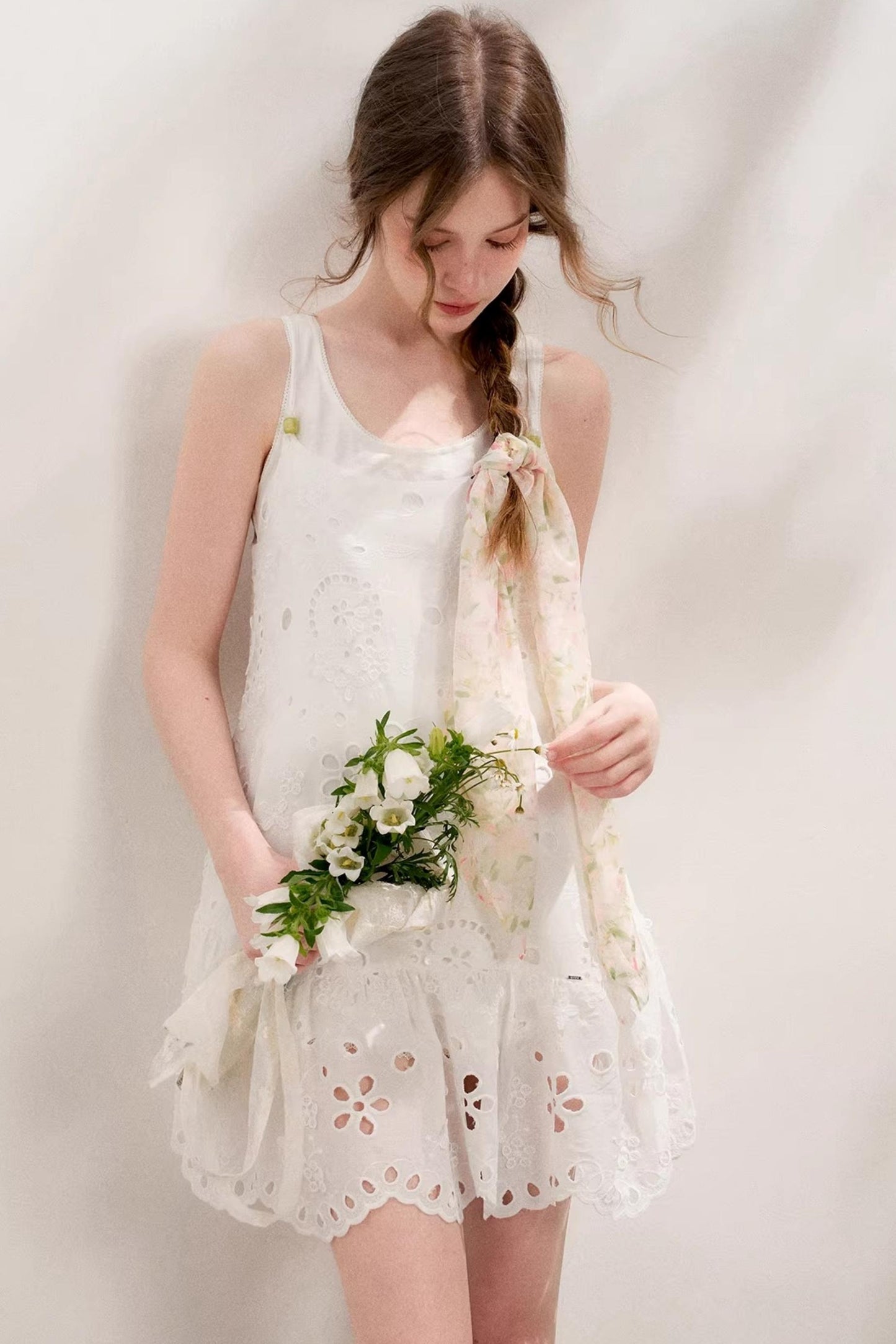 Island Chic Beaded Halter Dress