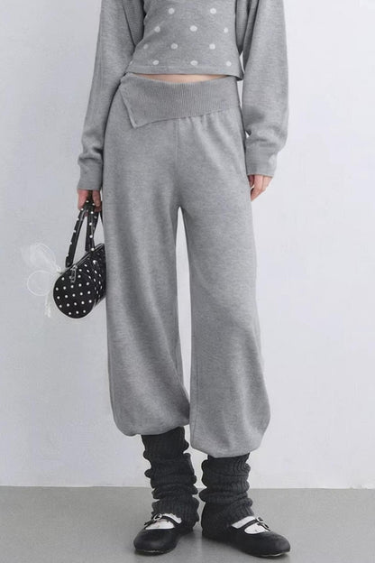 Lyocell Polka Dot Cardigan Set-Up