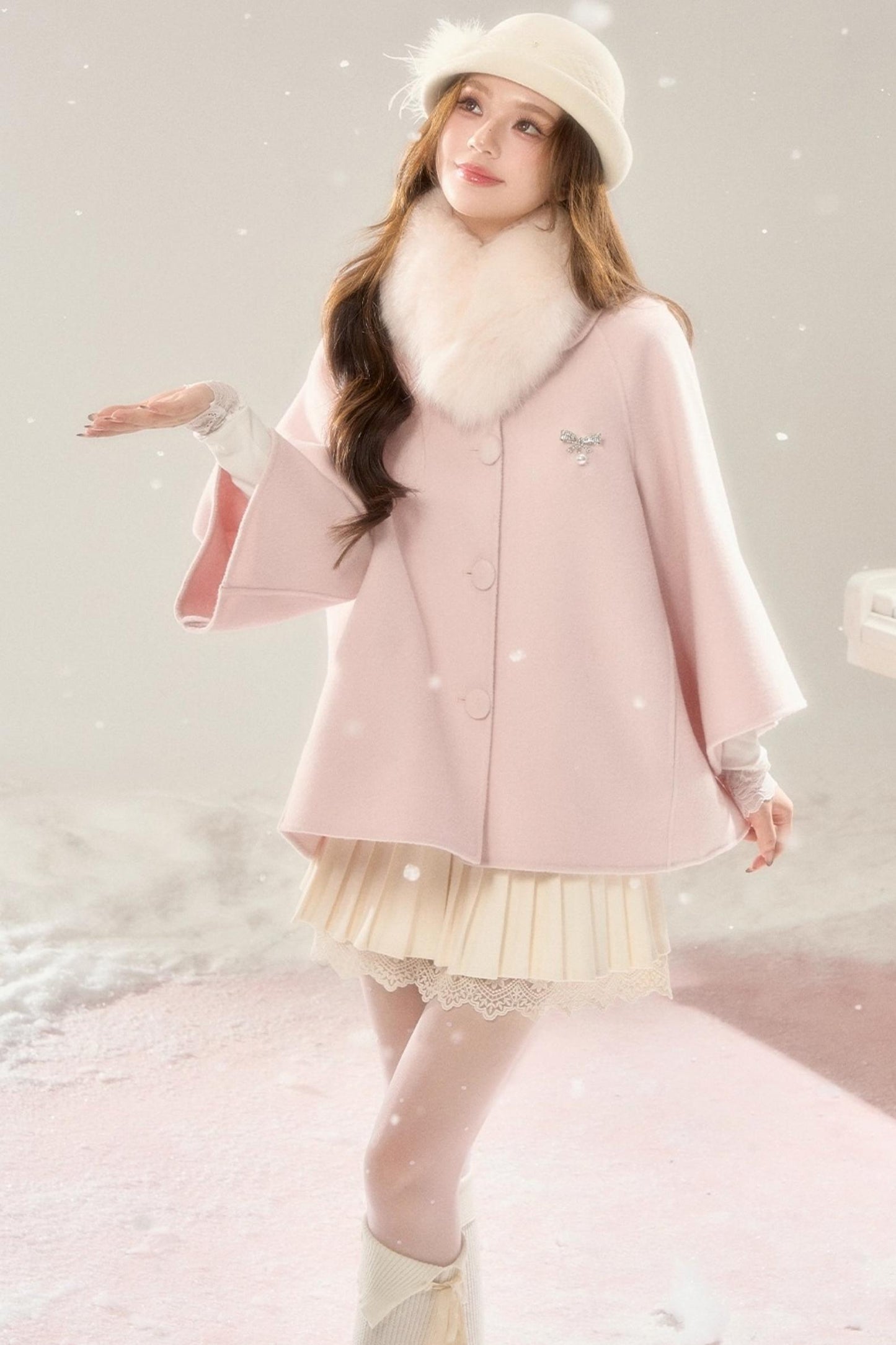 Lace Story Knitted Skirt