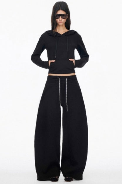 Classic Wide-Leg Fleece Sweatpants